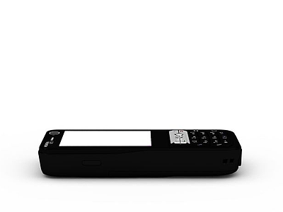 现代黑色手机模型3d模型