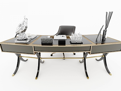 办公桌椅模型3d模型