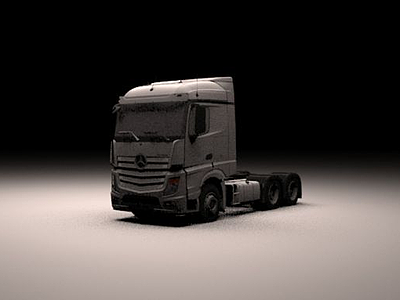 3dBenz奔驰重卡车模型