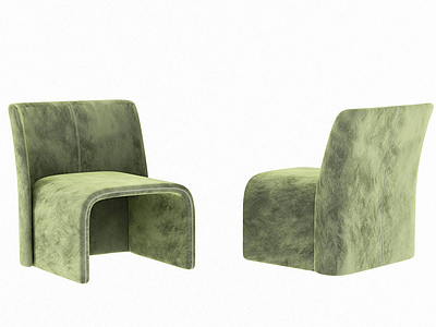3d现代休闲小沙发模型