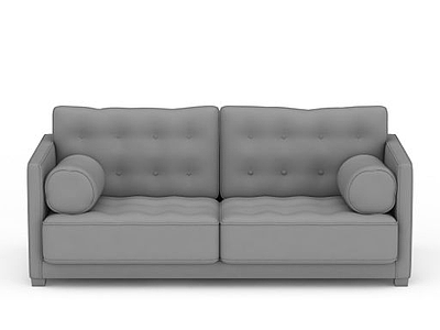 灰色沙发模型3d模型