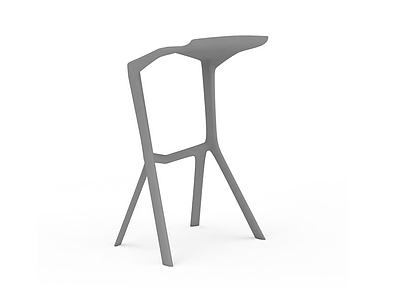 灰色椅子模型3d模型