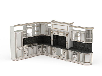 欧式厨卫家具模型3d模型