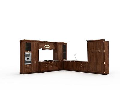 3d开放式厨房免费模型