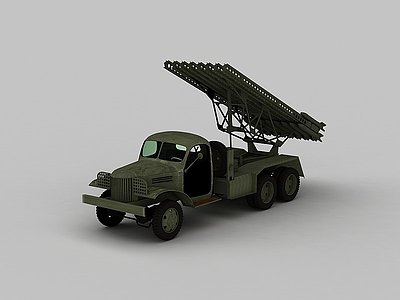 3d导弹发射车辆模型