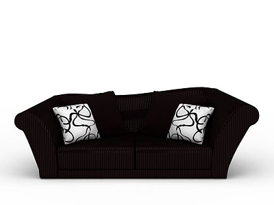 客厅双人沙发模型3d模型