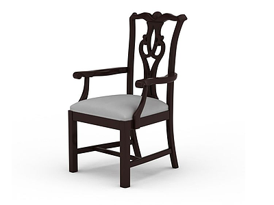 中式舒适椅子模型3d模型