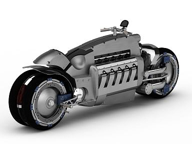 创意摩托车模型3d模型