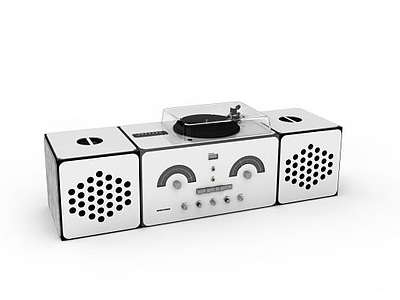 创意收音机模型3d模型