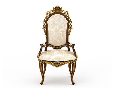 3d欧式奢华椅子免费模型