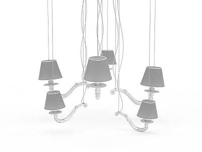 创意客厅吊灯模型3d模型