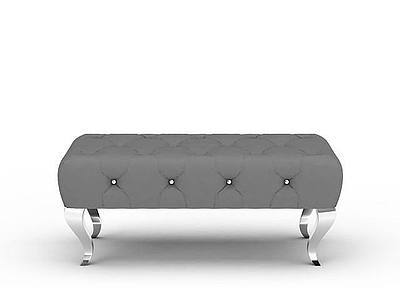 3d舒适沙发凳免费模型