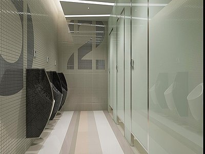 卫生间公厕3d模型