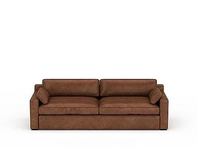3d欧式真皮沙发免费模型