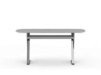 3d灰色办公桌子免费模型