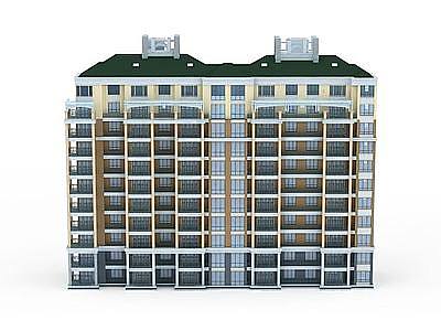 现代主义建筑模型3d模型