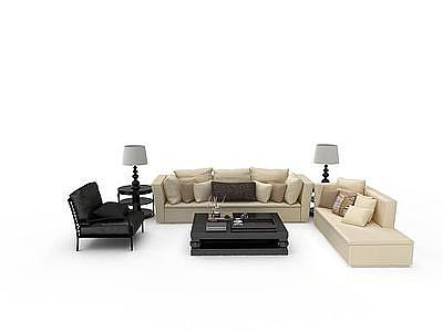 3d现代简约沙发模型