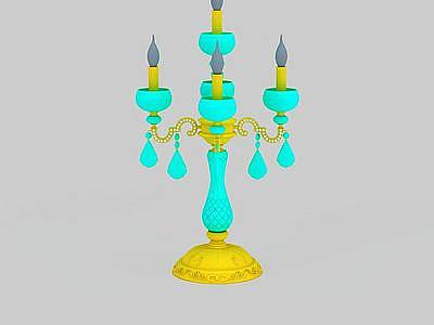 欧式蜡烛台模型