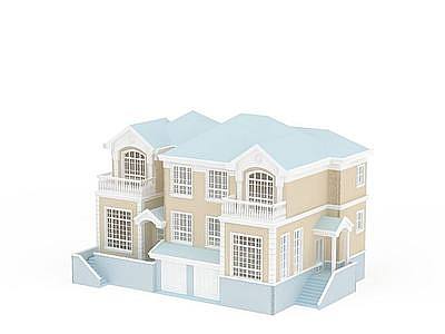 3d温馨别墅模型