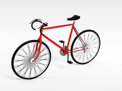 3d高赛<font class='myIsRed'>自行车</font>模型