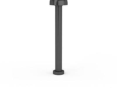 黑色庭院路灯模型3d模型