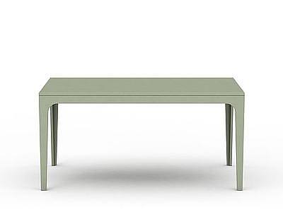 3d现代绿色木桌免费模型