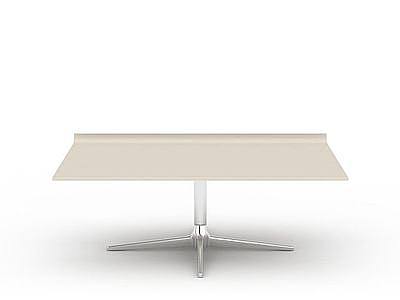 白色高脚桌模型3d模型
