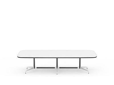 3d白色简约桌子免费模型