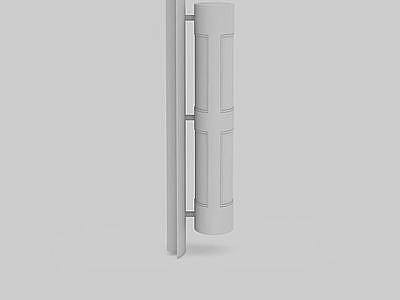 圆柱形壁灯模型