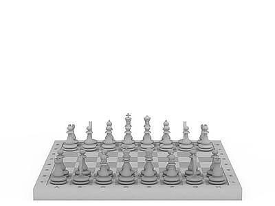 国际象棋模型3d模型