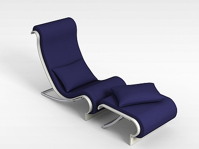 3d紫色休闲沙发模型