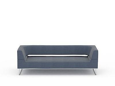 现代蓝色沙发模型3d模型