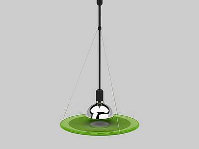 3d创意绿色吊灯免费模型