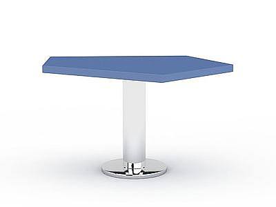 蓝色凳子模型3d模型