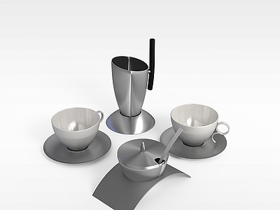 高端咖啡杯模型3d模型