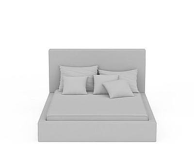3d现代地铺床免费模型