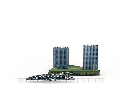 商业建筑模型3d模型