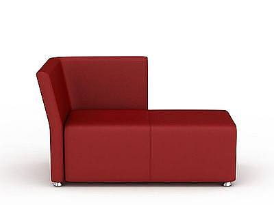 3d个性红色沙发免费模型