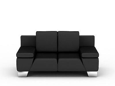 3d黑色沙发免费模型