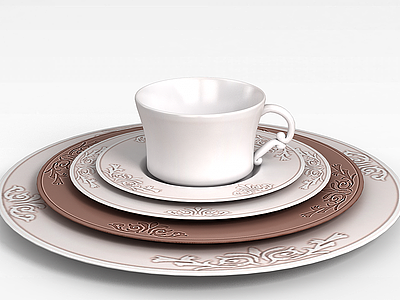 陶瓷茶杯模型