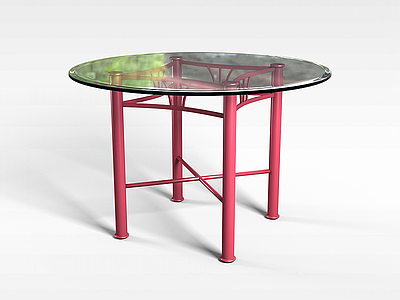 3d玻璃桌模型