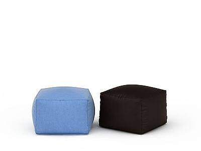 3d方形布艺沙发免费模型