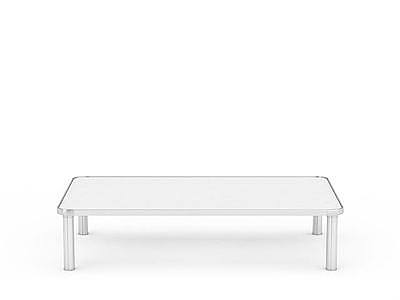 白色矮脚桌模型3d模型