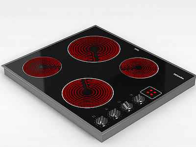厨房电磁炉模型3d模型