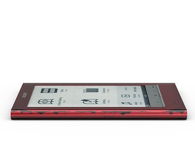 红色平板模型3d模型