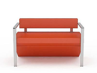 3d红色沙发免费模型
