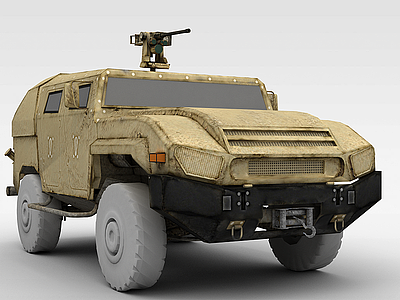 3d军事机动车模型