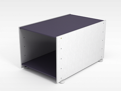 3d紫色陈列柜模型