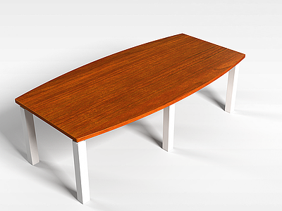 长形木桌子模型3d模型