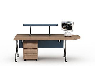 现代办公桌模型3d模型
